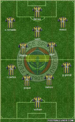 Fenerbahçe SK Formation 2013