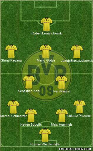 Borussia Dortmund Formation 2013