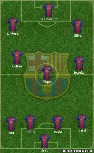 F.C. Barcelona Formation 2013