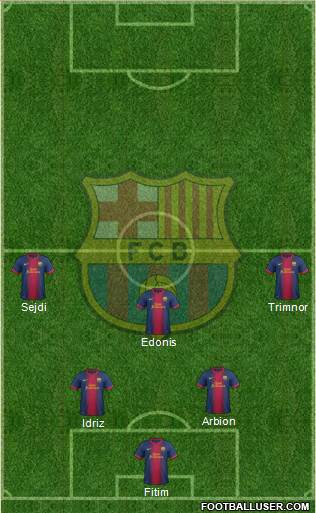 F.C. Barcelona Formation 2013