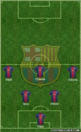 F.C. Barcelona Formation 2013