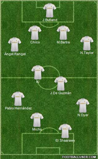 Swansea City Formation 2013