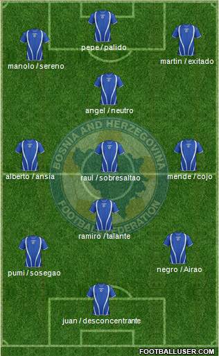 Bosnia and Herzegovina Formation 2013