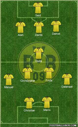 Borussia Dortmund Formation 2013