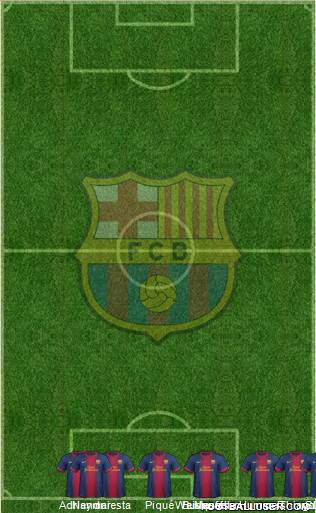 F.C. Barcelona Formation 2013