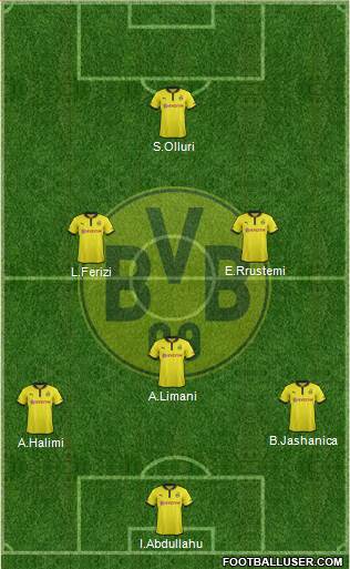 Borussia Dortmund Formation 2013