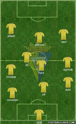 Cádiz C.F., S.A.D. Formation 2013