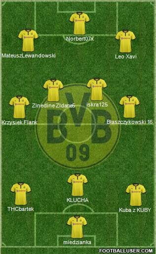 Borussia Dortmund Formation 2013