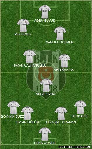 Besiktas JK Formation 2013