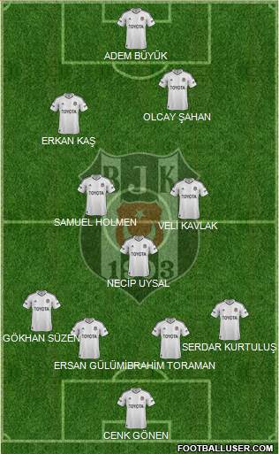 Besiktas JK Formation 2013
