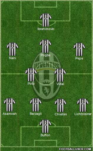 Juventus Formation 2013