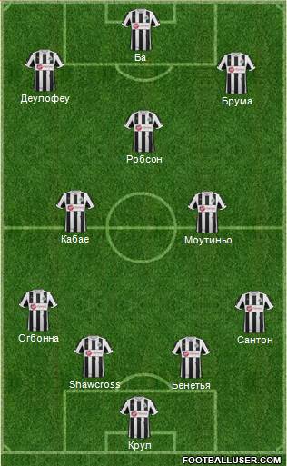 Newcastle United Formation 2013