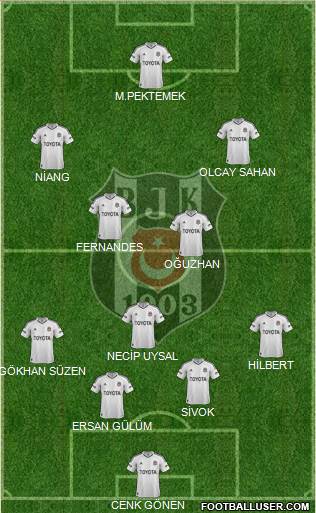 Besiktas JK Formation 2013