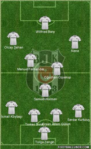 Besiktas JK Formation 2013