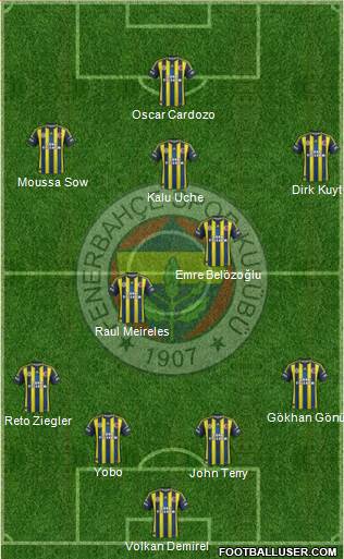 Fenerbahçe SK Formation 2013
