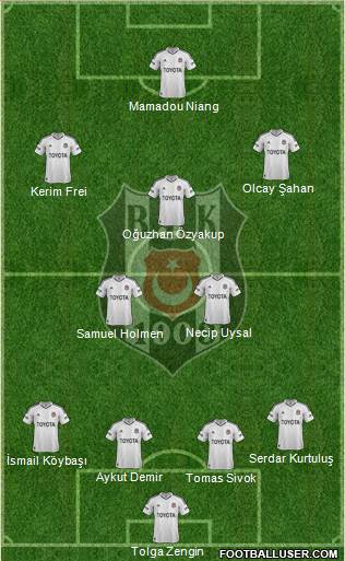 Besiktas JK Formation 2013