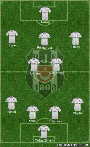 Besiktas JK Formation 2013