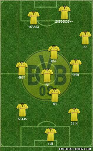Borussia Dortmund Formation 2013