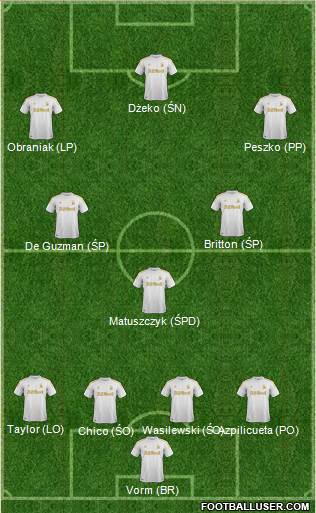 Swansea City Formation 2013