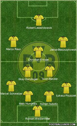 Borussia Dortmund Formation 2013