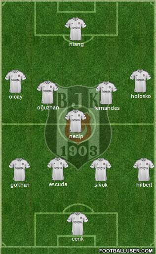 Besiktas JK Formation 2013