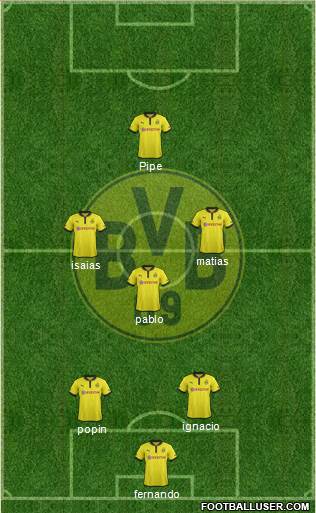 Borussia Dortmund Formation 2013