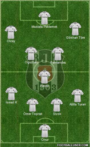 Besiktas JK Formation 2013
