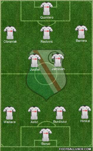 Legia Warszawa Formation 2013