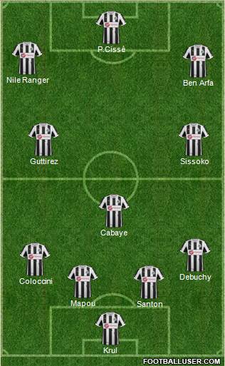 Newcastle United Formation 2013