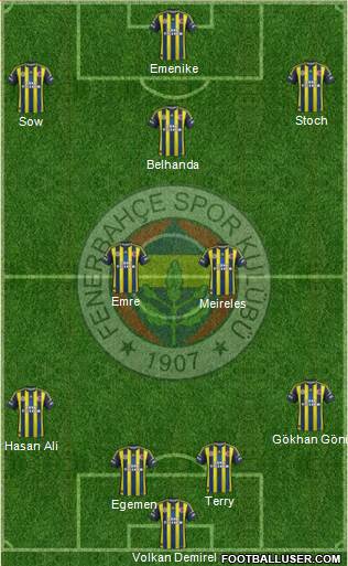 Fenerbahçe SK Formation 2013