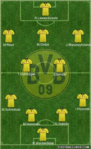 Borussia Dortmund Formation 2013