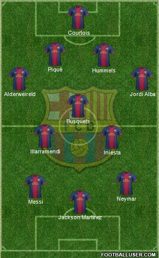 F.C. Barcelona Formation 2013