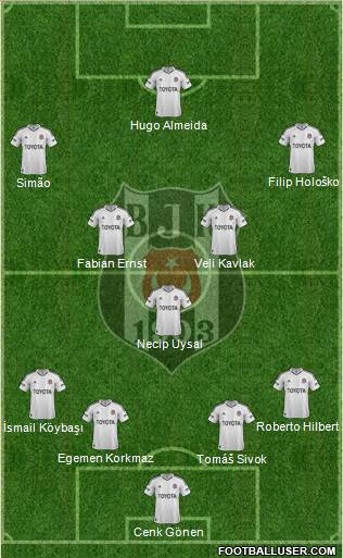 Besiktas JK Formation 2013