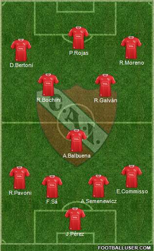 Independiente Formation 2013