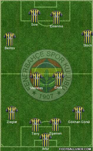 Fenerbahçe SK Formation 2013