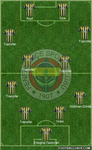 Fenerbahçe SK Formation 2013