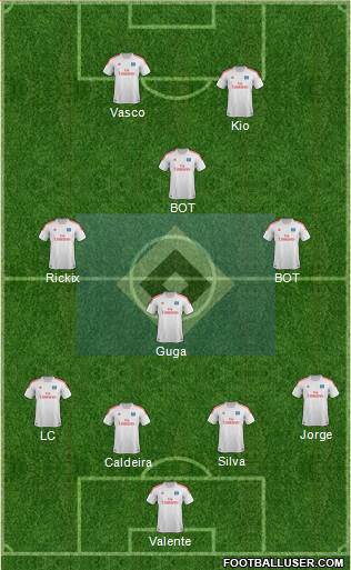 Hamburger SV Formation 2013
