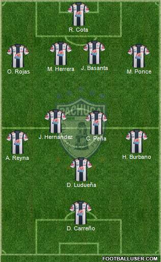 Club Deportivo Pachuca Formation 2013