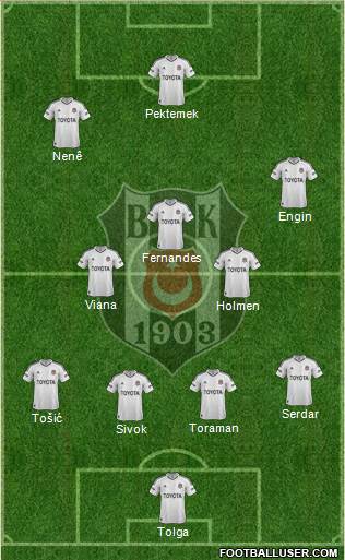 Besiktas JK Formation 2013