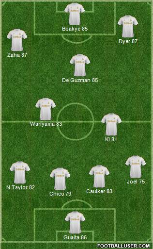 Swansea City Formation 2013