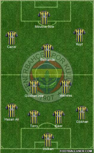 Fenerbahçe SK Formation 2013