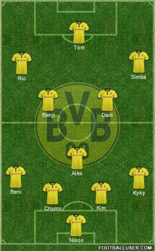 Borussia Dortmund Formation 2013