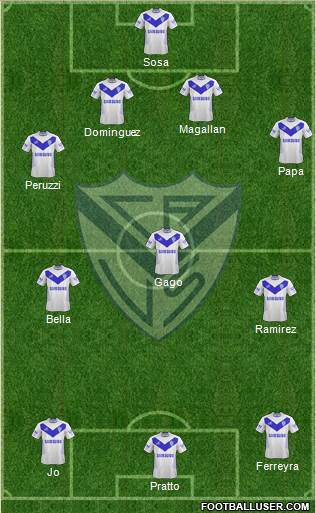 Vélez Sarsfield Formation 2013