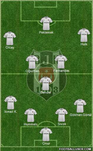 Besiktas JK Formation 2013