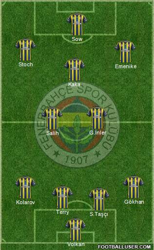 Fenerbahçe SK Formation 2013