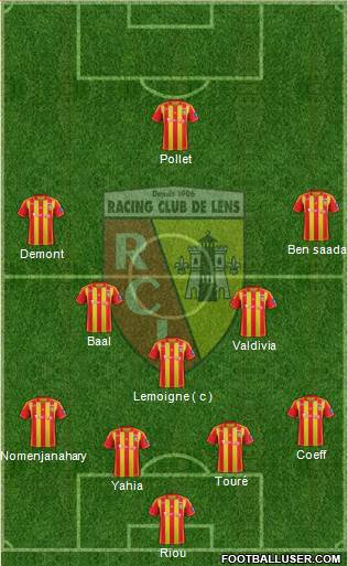 Racing Club de Lens Formation 2013