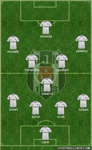 Besiktas JK Formation 2013