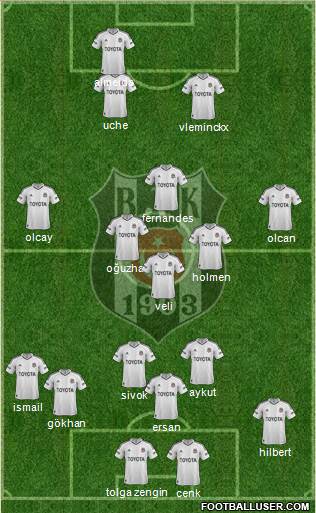 Besiktas JK Formation 2013
