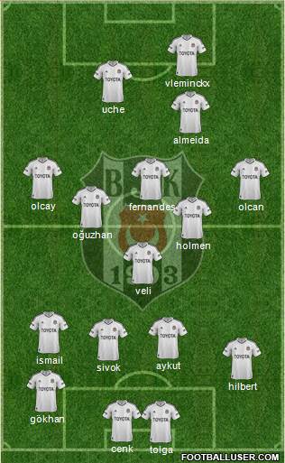 Besiktas JK Formation 2013