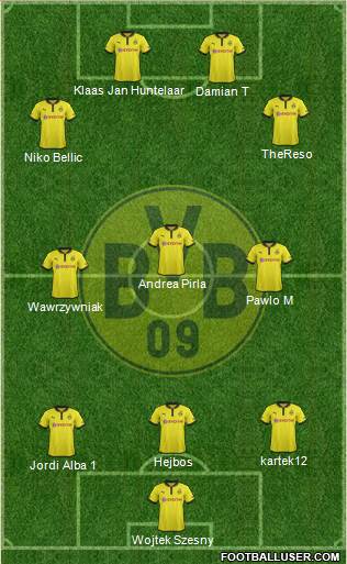 Borussia Dortmund Formation 2013